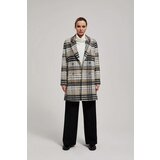 Marisse Double-Breasted Check Coat | shoptok.hr