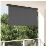 vidaXL Rolo z zavesami Antracit 200 x 250 cm Tkanina in aluminij u