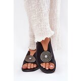 S. BARSKI Shiny Women's Sandals With Decorative Detail S.Barski | Shoptok.si