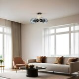 Opviq pablo 4 Lü siyah Füme Camlı avize blackfume chandelier Cene