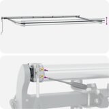 vidaXL Avtomatska Retraktibilna tenda rdeča 600x300 cm, Nadomestna tenda za okvir 6x3 m rdeča | Shoptok.si