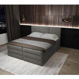 MID.YOU POSTELJA BOXSPRING 180 cm x 200 cm , les, tekstil, leseni material antracit | Shoptok.si