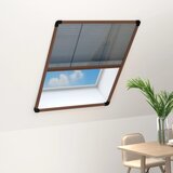 vidaXL Plise komarnik za okna aluminij rjav 60x80 cm Cene