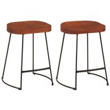 vidaXL Barski stol Gavin 2 kosa 45x38x53 cm trden mangov les Cene
