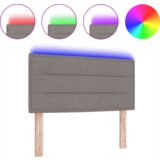  LED vzglavje črtne zasnove Taupe 80 cm Tkanina, (22080411) | Shoptok.si