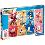 Clementoni Sonic in prijatelji 60-delna maxi supercolor sestavljanka - | Shoptok.si
