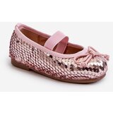 Boto Kids' Ballerina Flats Adorned with Sequins Pink Weries | ePonuda.com