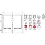 Male kuće Drvena vrtna kućica CLARA 445 × 400 cm sa šindrom | shoptok.hr