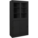  Uredski ormarić s kliznim vratima antracit 90x40x180 cm čelični | shoptok.hr