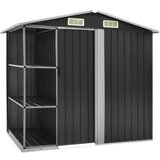 vidaXL vrtna lopa s stojalom antracitna 205x130x183 cm železna | Shoptok.si