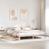 Furnova Posteljni okvir s predali 180x200 cm trdna borovina, (21943214) Cene