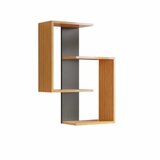 Hanah home Zidna polica Lisbon Anthracite Natural | Eponuda.com