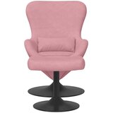 Jaja Stolica s Pufom Ružičasta Baršun | shoptok.hr