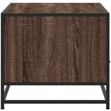  Stolić za kavu smeđa boja hrasta 100x50x45 cm od drva i metala | Eponuda.com