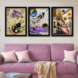 Wallity Set uramljenih slika 3SC_UN84644, 3 Dela | ePonuda.com