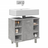 vidaXL Kopalniška omarica betonsko siva 60x32x53,5 cm iverna plošča | Shoptok.si