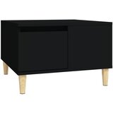 Maison Chic Klubska mizica - kavna mizica - Nizka mizica črna 55x55x36,5 cm inženirski les, (21754757) | Shoptok.si