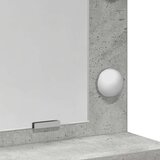  Toaletni stol s LED svjetlom betonski sivi 79x41x135 cm | shoptok.hr