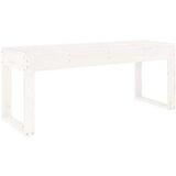  Klupa bijela 110 x 38 x 45 cm od masivne borovine | shoptok.hr
