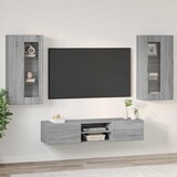  Set TV komoda Zidne FLORIN 3 pcs Siva Sonoma Konstruirano drvo | shoptok.hr