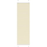 vidaXL Plisirana zavesa kremne barve 60x200 cm, širina blaga 59,4 cm, poliester, (5000298417) | Shoptok.si