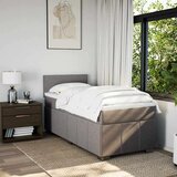  Box spring postelja z vzmetnico temno rjava 90x200 cm blago, (21304422) | Shoptok.si
