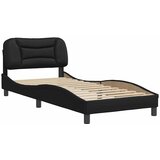  Okvir za krevet bez madraca Hvar crni 90x200 cm od umjetne kože | shoptok.hr