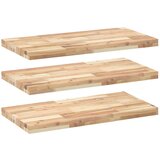 vidaXL Plutajuće police 3 kom 60x40x4 cm Neobrađeno puno drvo akacije - Prirodna 60 x 40 x 4 cm 3 1 | shoptok.hr