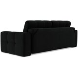 Makamii Crna sklopiva sofa od bouclé tkanine 255 cm Milu – | shoptok.hr