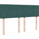  Otomanski krevet s madracem&amp LED tamnozeleni 140x200cm baršun | shoptok.hr