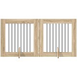  Vrata za pse s postoljem 2 pcs Hrast sonoma 80 x 80 cm | Shoptok.si