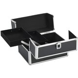  Kovčeg za šminku 22 x 30 x 21 cm crni aluminijski | shoptok.hr