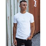 DStreet T-shirt męski z nadrukiem biały | Shoptok.si