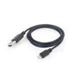 USB kabl USB A Micro-USB B/Lightning, Crno