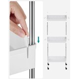  Ormar na kotačićima s 3 police bijeli - KSC009W01 | shoptok.hr