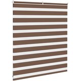 Zebra zavjesa Smeđa 125x100 cm Širina tkanine 120,9 cm Poliester | Shoptok.si