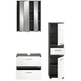 MID.YOU Kopalnica Blake, Bela, Srebrna, 3-Delna | Shoptok.si