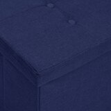  Sklopiva klupa za pohranu od umjetnog platna plava | shoptok.hr