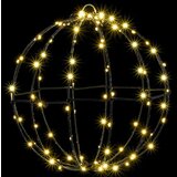 vidaXL Žogica med 96 LED Toplo bela 30 cm Kovina | Shoptok.si