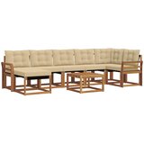  Set vanjskih sofa 8 kom. Prirodna i bež | shoptok.hr