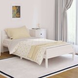 vidaXL Okvir za krevet od masivne borovine 100 x 200 cm bijeli | shoptok.hr