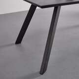 Bessagi Home jedilna miza litta, temno siva, kovina | Shoptok.si