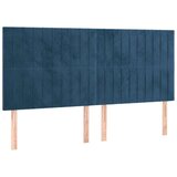  S oprugama i madracem tamnoplavi 200x200 cm baršunasti | shoptok.hr