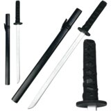  Drveni rekvizit za vježbanje mača katana crne boje 70 cm Cijene