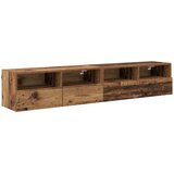 TV zidni ormari Zidne 2 pcs Staro drvo 80 x 30 x 30 cm | shoptok.hr
