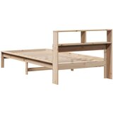 vidaXL Krevet s regalom za knjige bez madraca 90x200 cm od borovine | shoptok.hr