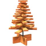  Drveno ukrasno božićno drvce voštano smeđi 60 cm od borovine | shoptok.hr