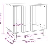  Kućica za pse 70 x 50 x 62 cm od masivne borovine | shoptok.hr
