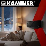 Kaminer Zelvion WiFi zidna ventilatorska grijalica, 2000 W, crna | shoptok.hr