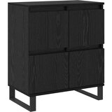 vidaXL s pohranom s vratima Crna 60 x 35 x 70 cm Konstruirano drvo | shoptok.hr